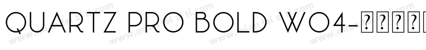 Quartz Pro Bold W04字体转换